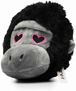 Flourish Pets 2 in 1 Multi-Layer Chew Toy for Active Dogs | Non-Toxic BPA Free Double Stitched Soft Fabric Exterior Dog Toys | Long-Lasting Dog Plush Toys –Love Gorilla 3.5"