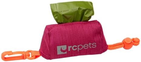 RC Pets P.U.P Bag, Dog Poop Bag Holder with Leash Attachment (Heather Azalea)