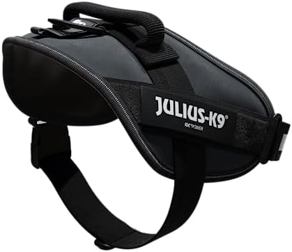 Julius-K9, 16IDC-ANT-0, IDC Powerharness, Dog Harness, Size: 0, Anthracite
