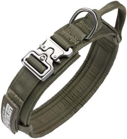 EXCELLENT ELITE SPANKER Tactical Nylon Dog Collar Military Metal Buckle