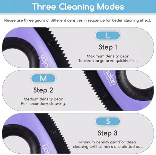 Analan Mini Pet Hair Remover for Car Detailing Dog Hair Tool Brush(Purple)