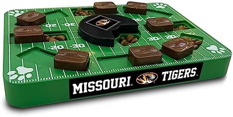 Pets First NCAA Missouri Tigers Puzzle Toy, Puzzle Treat Dog Toy, Interactive Dog Treat Toy, Dog Puzzle Feeding Slow Toy