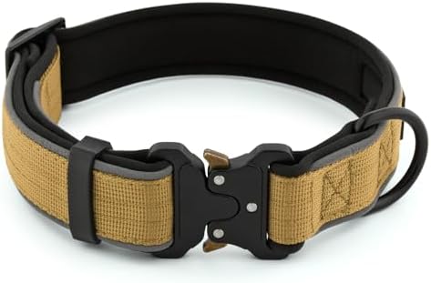 Plutus Pet Tactical Dog Collar, Reflective, for Small Medium Large Dogs
