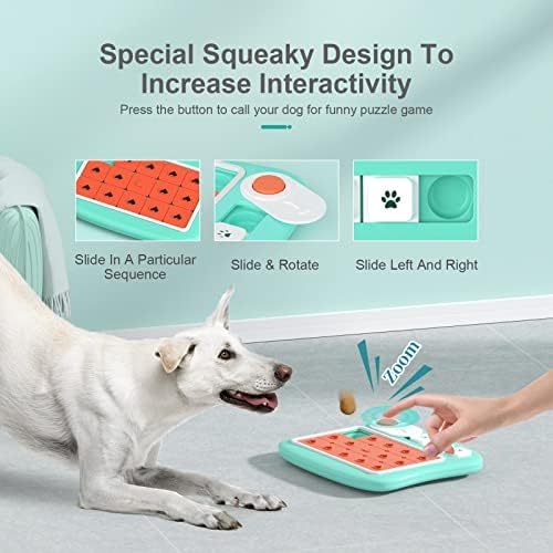 FOXMM Dog Puzzle Toys,Interactive Treat Puzzle Dog Toy for IQ Training