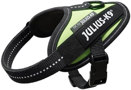 Julius-K9, 16IDC-NE-B1, IDC Powerharness, Dog Harness, Size: Baby 1, Neon Green