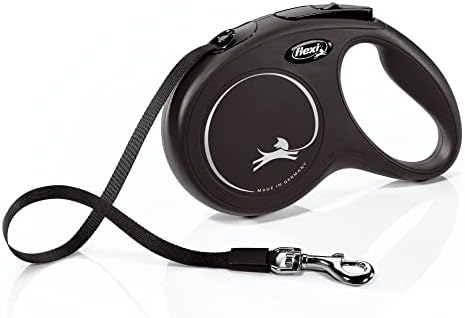 FLEXI® Classic Tape Retractable Dog Leash, Medium, 16 ft - Black