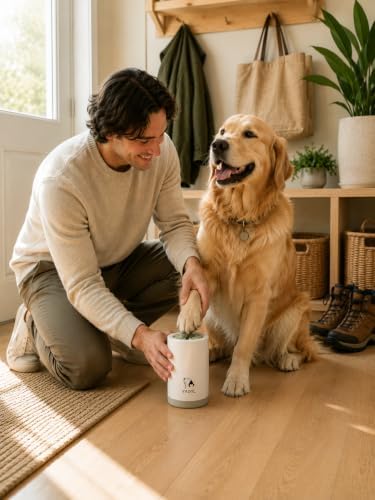 YAOTL Dog Paw Cleaner Cup, Portable Muddy Paw Washer with Soft Silicone Bristles, Easy Clean Pet Paw Cleaner for Small, Medium & Large Dogs