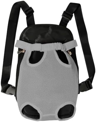 FEimaX Dog Carrier Backpack Pet Legs Out Front Cat Travel Bag, Adjustable Puppy Backpacks Carriers Hands-Free for Small Medium Dogs Cats Hiking Traveling Camping Daily Walking