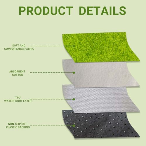 Reusable Washable Dog Pee Pads, Leakproof Puppy Pad（24"x 18"