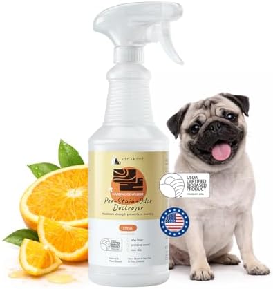 kin+kind Pet Pee Odor Remover, Hardwood & Sealed Floors, Citrus, 32 oz