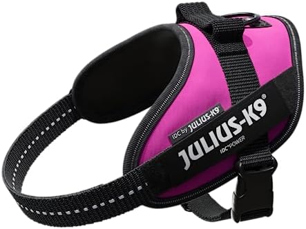 Julius-K9, 16IDC-DPN-M, IDC Powerharness, Dog Harness, Size: Mini, Dark Pink
