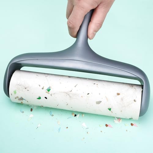 8 inch Large Surface Roller Refill for Scotch-Brite Pet Hair Pickup Extra Sticky Large Lint Roller 60 Sheets per Refill 6 Pack 360 Easy-Tear Adhesive Sheets Total
