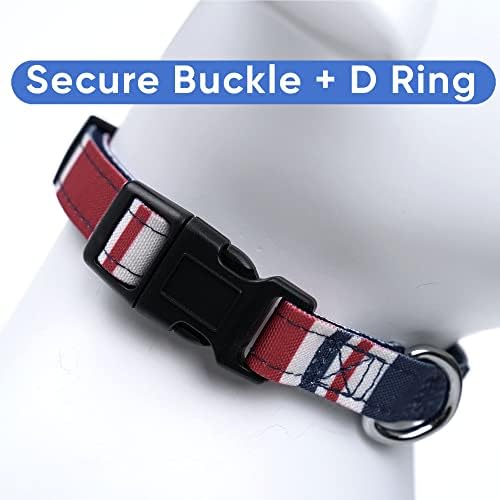Pawtitas Personalized Dog Collar Medium Dog Collar Embroider Name Phone Number Puppy Collar Adjustable Customized Collar for Medium Dogs Breeds Multicolor Dog Collar