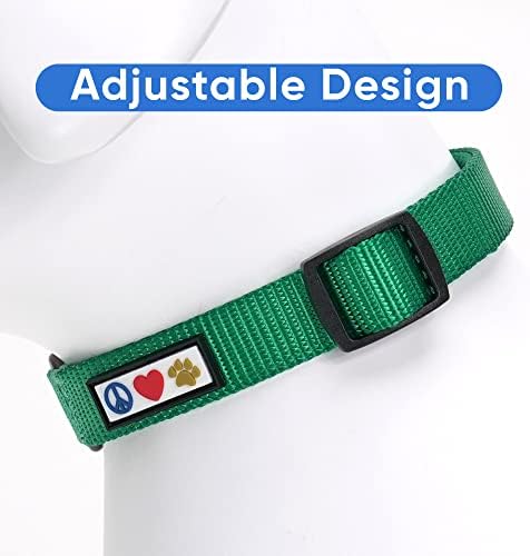 Pawtitas Dog Collar for Large Dogs Adjustable Dog Collar Heavy Duty Waterproof Collars for Dogs with Quick-Release Buckle - Lush Green Dog Collar for Large Breeds