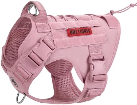 OneTigris Tactical Dog Harness No-Pull Service Vest for Small Medium Dogs