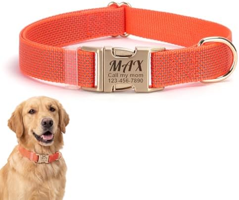 Custom Dog Collar with Name and Phone Number