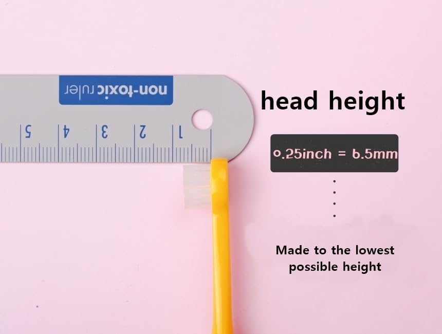 Tiny Small and Medium Dog Toothbrush Made in Korea Brush Bristles That are Soft and Do Not Irritate Your Dog’s Gums Small Toothbrush Grip and Excellent Tartar Removal (4pcs)