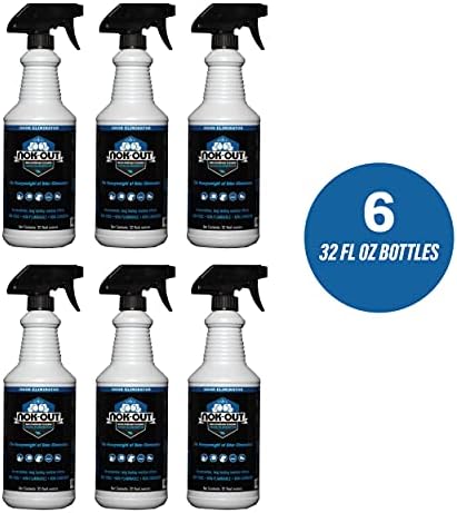 NOK OUT Odor Remover, Pet Deodorizer and Cleaning Spray, Made in the USA, 32 Fluid Ounce Spray, 6-Pack