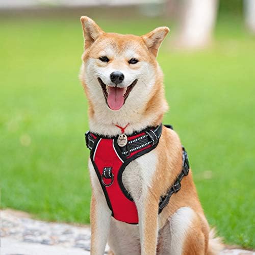 PoyPet No Pull Dog Harness Small, Reflective Vest with Front Clip & Handle