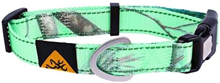 Browning Classic Webbing Camo Collar, Medium, 1 x 14-20in Rt Xtra Seaglass
