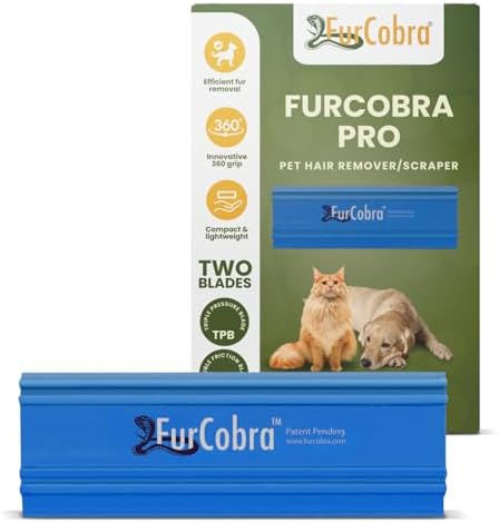 Pro Pet Hair Remover for Car Detailing, Carpet & Couch – Multi-Blade Dog & Cat Hair Scraper for Auto Interior, Upholstery, Furniture & Home – Reusable Embedded Fur Removal Tool