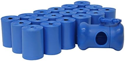 FiveStarPet Extra Large 9" x 15" Made in USA Easy Open Poop Bags Dog Waste Bags, 18 Refill Rolls, 270 Bags (Blue)