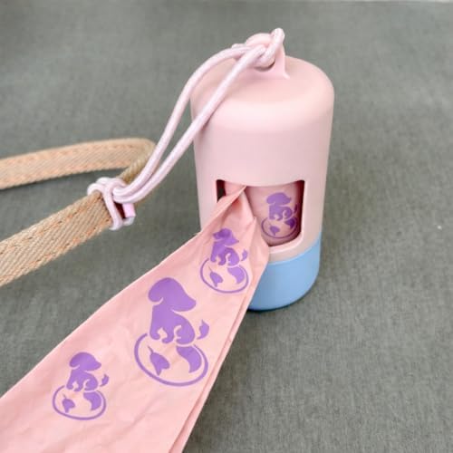 Dog Poop Bag Holder & Dispenser [2-Pack] +30 Extra-Thick Waste Bags