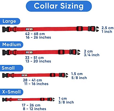 Pawtitas Personalized Dog Collar Small Dog Collar Embroider with Name Phone Number Puppy Collar Adjustable Customized Collar for Small Dogs Breeds Puppy Black Dog Collar