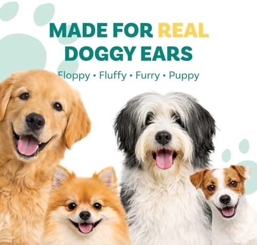 Scrubby Pet Dog Ear Wipes for Dogs | Extra Thick with Aloe Vera & Eucalyptus | 125 Count | Hypoallergenic Ear Cleaner for Dogs with Pearl Texture for Deeper Clean