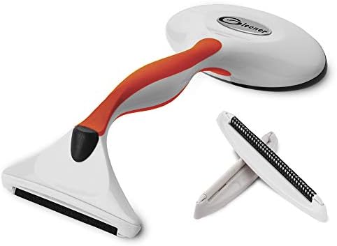 GLEENER Battery-Free Fabric Shaver & Lint Brush | Ultimate Fuzz Remover Sweater Comb | Lint Remover and Depiller for Clothing & Furniture (Burnt Orange)