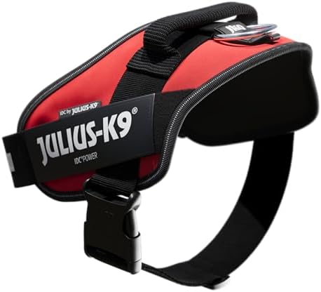 Julius-K9, 16IDC-R-1, IDC Powerharness, Dog Harness, Size: 1, Red