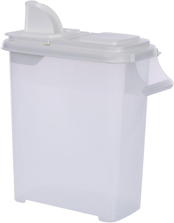 Buddeez Airtight Pet Food Storage Container, 32 Quart, with Pour Spout | For dog food, cat food or bird seed, Easy-pour lid or spout