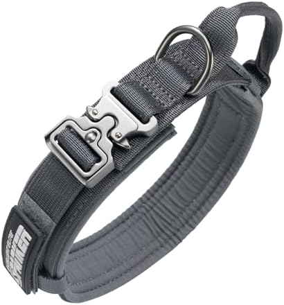 EXCELLENT ELITE SPANKER Tactical Nylon Dog Collar Military Metal Buckle
