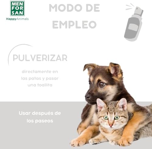 MENFORSAN Paw and Pad Cleaner 125ml with 100% Natural Aloe Vera