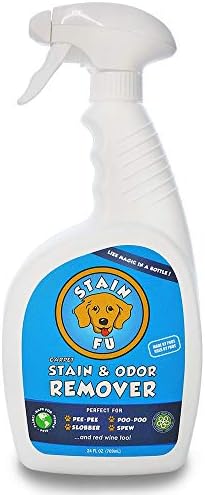 Pet Stain & Odor Remover – Carpet Cleaner Spray for Dog & Cat Urine, Feces, Vomit, Coffee & Wine Stains – Upholstery, Rugs & Furniture Cleaner – 24 oz