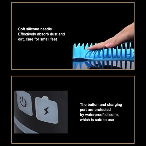 Automatic Dog Cleaner, Soft Electric Washer Cup, USB Rechargeable, Portable, for Small to Medium Dogs and Cats, Black White