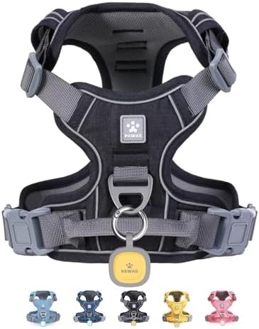 Pawaii No Pull Dog Harness with Pet ID Tag, Reflective Vest