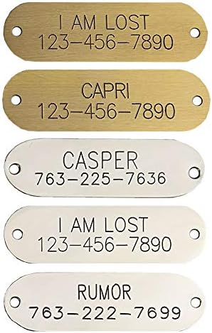 SINYUDUN Personalized Reflective Dog Collars with Customized ID Tags