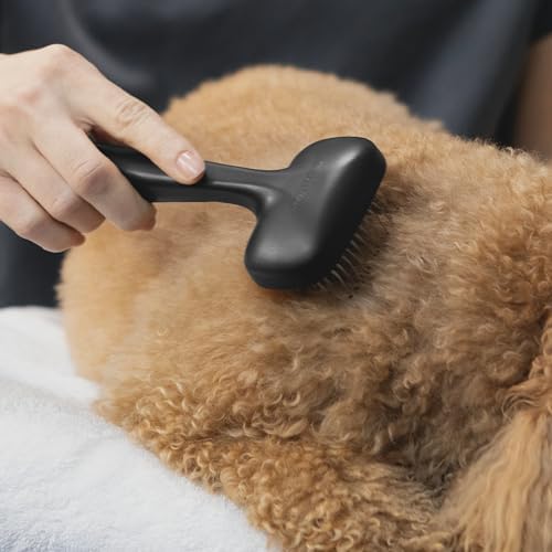 Tweezerman Slicker Brush for Pets-Grooming Brush with Coated Bristles