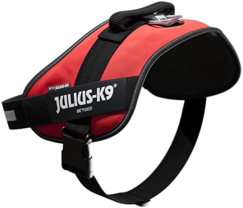 Julius-K9, 16IDC-R-4, IDC Powerharness, Dog Harness, Size: 4, Red