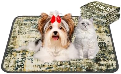 Qeils Washable Pee Pads for Dogs, Reusable Puppy Pads 18"x 24" 2 Pack