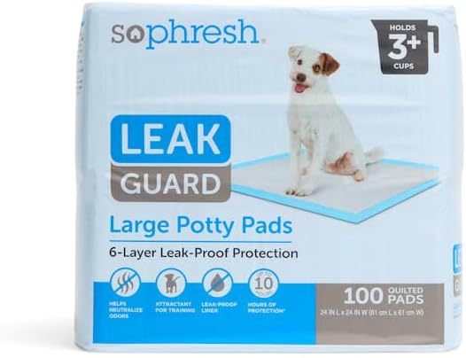 So Phresh by Petco Large Leak Guard Quilted Potty Pads Count of 100