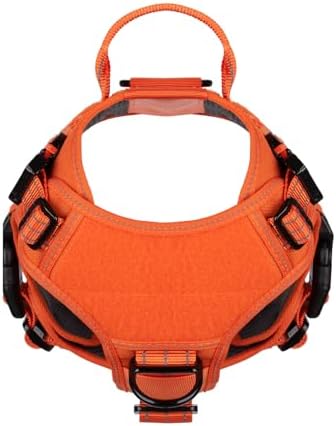 ICEFANG Tactical Dog Harness for Medium Dogs,Reflective No Pull Dog Vest