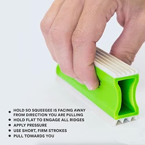 FurDozer Pet Hair Remover & Auto Detailing Tools - Cat & Dog Hair Remover for Carpets, Car Interiors, Couches, Bedding, & Pet Furniture (Green, X3 MEGA - 10" Long)