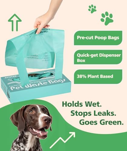 AYOTEE Extra Large Dog Poopper Scooper Bags with Handles