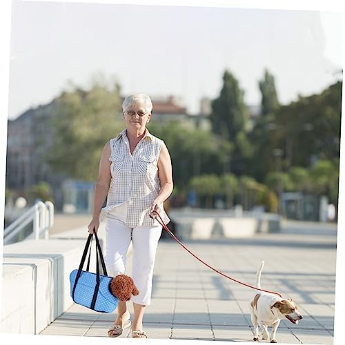 Mikikit 1pc Pet Outdoor Storage Shoulder Bag Easy to Fold and Carry Comfortable Strap