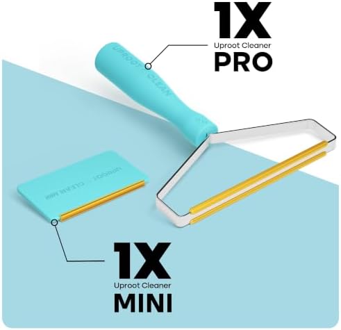 Uproot Cleaner Pro Pet Hair Remover & Mini - Pet Hair Removal Tool Multi Fabric Edge & Carpet Scraper - Cat for Couch, Cat Towers, Car Detailing The Furry-Situation Survival Kit