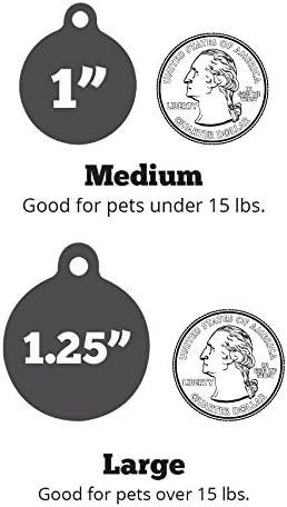 If It Barks - Engraved Pet ID Tags for Dogs - Personalized Stainless Steel Identification Tags - Custom Name Tag Attachment - Made in USA, I Love My Family