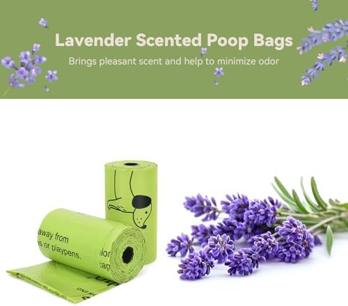 Poop Bags for Dogs, 600 Count, 30 Rolls, Lavender Scented