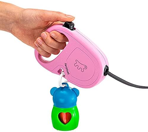 Retractable Leash for Medium Dogs Flippy ONE Tape S, extendable Tape, 4 m, max 15 kg, Pink